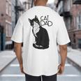 Tuxedo Cat Dad Cat Dad Tuxedo Cat Dad Big And Tall Men's T-Shirt Back Print