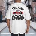 Two Fast Dad Of The Birthday Boy Racing Car Family Big And Tall Men's T-Shirt Back Print