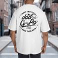 I Have Two Titles Dad And G-Pa For Grandpa G-Pa Big And Tall Men's T-Shirt Back Print I Have Two Titles Dad And G-Pa For Grandpa G-Pa Big And Tall Men's T-Shirt Back Print