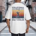 Volleyball Dad Like A Normal Dad Only Cooler Vintage Big And Tall Men's T-Shirt Back Print