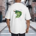 Youth Boy My Lucky Fishing-Shirt Bass Fish Dad Big And Tall Men's T-Shirt Back Print