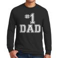 1 Dad Number One Father's Day Vintage Style Men Long Sleeve T-Shirt