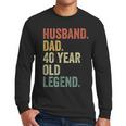 40th Birthday For Men Vintage Dad 1980 Men Long Sleeve T-Shirt