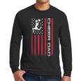 4th Of July US Flag Cheer Dad Shirt For Father's Cheer Men Long Sleeve T-Shirt