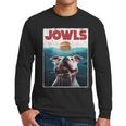 American Bulldog Jowls Burger Bully Dog Mom Dog Dad Men Long Sleeve T-Shirt