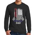 American Flag Go Kart Racing Race Dad Flag Men Long Sleeve T-Shirt