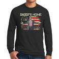 American Flag Trump 2024 Daddy's Home We The People Men Long Sleeve T-Shirt