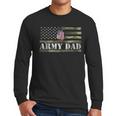 Army Dad With American Flag Camo For Veteran Day Women Kids Men Men Long Sleeve T-Shirt