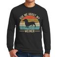 Ask Me About My Weiner Dachshund Dad Men Long Sleeve T-Shirt