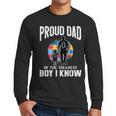 Autism Awareness For Proud Dad Support Autistic Kids Men Long Sleeve T-Shirt