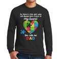 Autism Dad Of Autism Daughter Daddy Shirts Autistic Support Men Long Sleeve T-Shirt