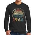Awesome Since January 1966 60 Year Old 60th Birthday Men Dad Men Long Sleeve T-Shirt