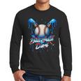 Baseball Drip Dad Father Day Birthday Group Matching Family Men Long Sleeve T-Shirt