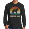Berner Dad For Men Bernese Mountain Dog Vintage Dad Men Long Sleeve T-Shirt