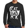 Best Cat Dad Fathers Day Men Kitty Daddy Papa Christmas Meow Men Long Sleeve T-Shirt
