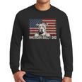 Best Dog Dad Ever American Flag American Bully Dad Men Long Sleeve T-Shirt