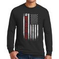 Best Dog Dad Ever American Flag For Best Father Men Long Sleeve T-Shirt