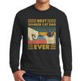Best Siamese Cat Dad Ever Retro Vintage Sunset Men Long Sleeve T-Shirt
