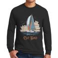 Cat Dad Vintage Catamaran Sailing Men Long Sleeve T-Shirt