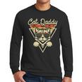 Cat Daddy Retro Sunglasses Cat Fur Dad Papa Vintage Cat Dad Men Long Sleeve T-Shirt