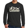 The Catfather Cat Dad Father's Day Cat Lover Men Long Sleeve T-Shirt The Catfather Cat Dad Father's Day Cat Lover Men Long Sleeve T-Shirt