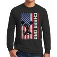 Cheer Dad American Flag Cheerleader Support Men Long Sleeve T-Shirt Cheer Dad American Flag Cheerleader Support Men Long Sleeve T-Shirt