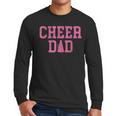Cheer Dad Vintage Retro Cheerleading Pink Men Long Sleeve T-Shirt