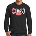 Cow Mom Or Dad Birthday Farm Birthday Party Men Long Sleeve T-Shirt