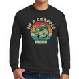 In A Crappie Mood Retro Fishing Sarcastic Dad Men Long Sleeve T-Shirt