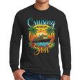 Cruising With My Son Mom Dad Cruise Vacation Matching Men Long Sleeve T-Shirt