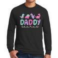 Cute Daddy Saurus Dad Dinosaur Birthday Boy Girl Family Men Long Sleeve T-Shirt