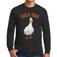 Cute Duck Dad Lover Illustration Duck Owner Men Long Sleeve T-Shirt