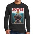 Cute English Mastiff Jowls Burger Bullmastiff Dog Mom Dad Men Long Sleeve T-Shirt