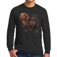 Dachshund Shirt Doxie Mom Dad Love Wiener Dog Puppy Cute Tee Men Long Sleeve T-Shirt