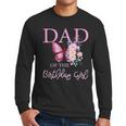 Dad 1st First Birthday Matching Family Butterfly Floral Men Long Sleeve T-Shirt