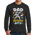 Dad Of The Birthday Boy Astronaut Outer Space Birthday Men Long Sleeve T-Shirt