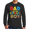 Dad Of The Birthday Boy Building Block Birthday Men Long Sleeve T-Shirt