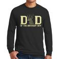 Dad Of The Birthday Boy Deer Hunter Camouflage Flag Men Long Sleeve T-Shirt