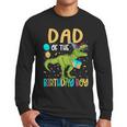 Dad Of The Birthday Boy Family Matching Dinosaur Squad Men Long Sleeve T-Shirt