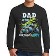 Dad Of The Birthday Boy Monster Truck Dinosaur PartyRex Men Long Sleeve T-Shirt