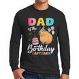 Dad Of The Birthday Capybara Girl Bday Party Family Men Long Sleeve T-Shirt