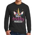 Dad Of The Birthday Princess Father Unicorn Birthday Men Long Sleeve T-Shirt