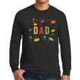 Dad Building Blocks Birthday Boy Men Long Sleeve T-Shirt
