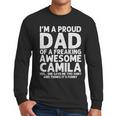 Dad Of CAMILA Father's Day Personalized Name Joke Men Long Sleeve T-Shirt