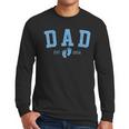Dad Est 2026 Blue Baby Feet First Time Boy Daddy Men Long Sleeve T-Shirt