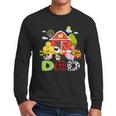 Dad Farm Animal Birthday Family Matching Party Men Long Sleeve T-Shirt