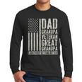 Dad Grandpa Veteran Great Grandpa Men Long Sleeve T-Shirt
