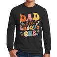 Dad Of The Groovy One 1st Birthday Pregnancy Announcement Men Long Sleeve T-Shirt