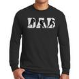 Dad Hockey Fathers Day Cool Sport Player Papa Dada Pops Men Long Sleeve T-Shirt