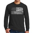 Dad The Man The Myth The Grill Master USA Flag Father's Day Men Long Sleeve T-Shirt